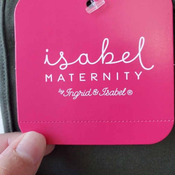 Olive Green Isabel Maternity Dress By Ingrid and Isabel - Picture 4 of 7